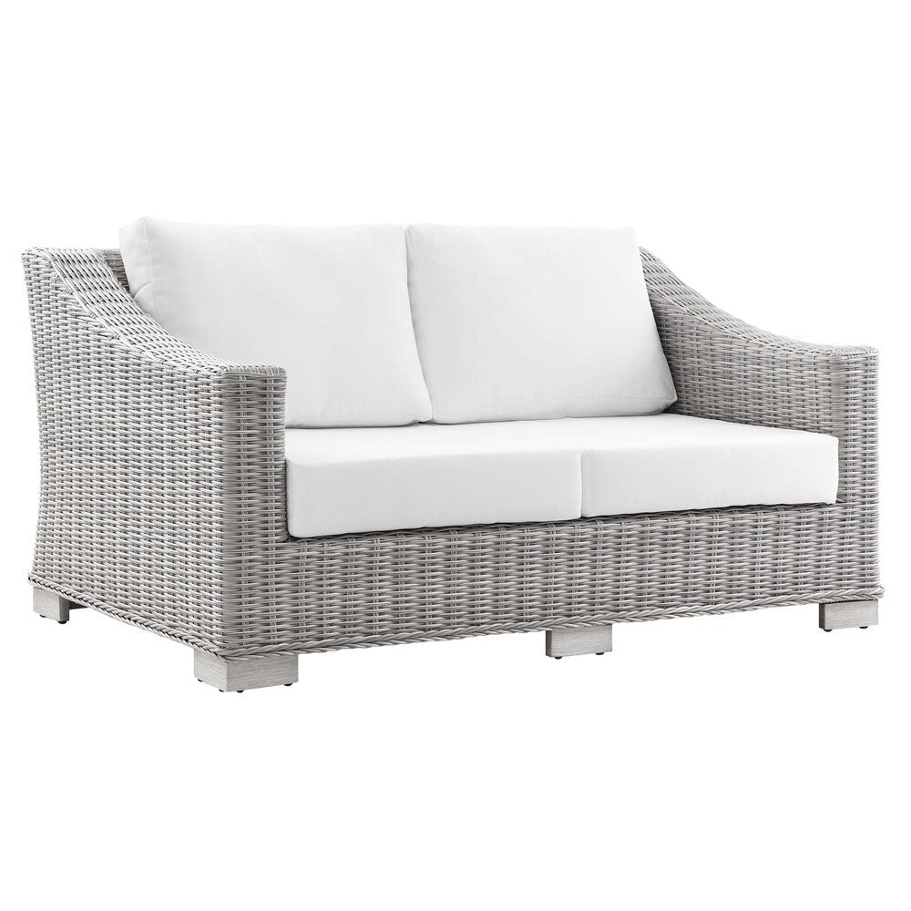 Modway Conway Outdoor Patio Wicker Rattan Loveseat - EEI-4841  3