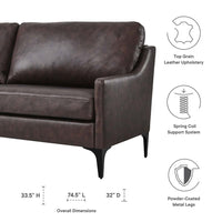 Modway Corland Leather Sofa - EEI-6018  7