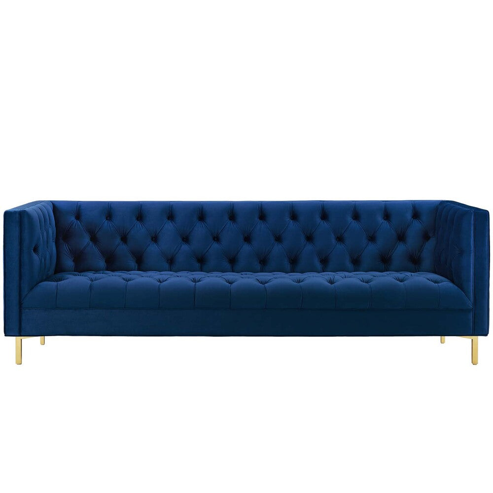 Modway Delight Tufted Button Performance Velvet Sofa - EEI-3455  1