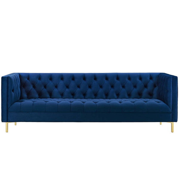 Modway Delight Tufted Button Performance Velvet Sofa - EEI-3455  1