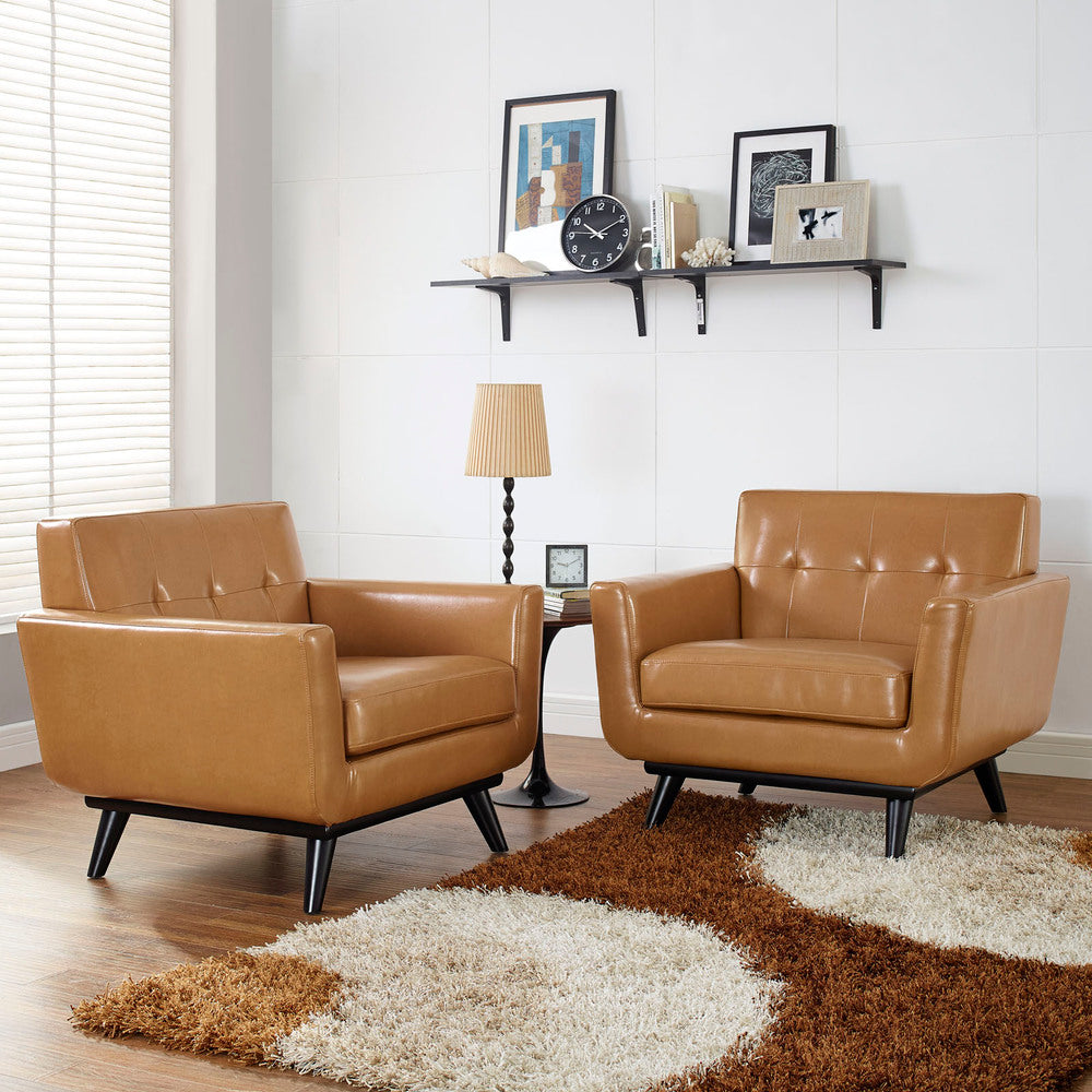 Modway Engage Leather Sofa Set - EEI-1665  4