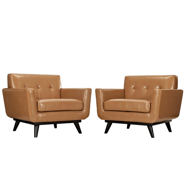 Modway Engage Leather Sofa Set - EEI-1665