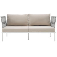 Modway Harmony Outdoor Patio Aluminum Loveseat - EEI-2603  6