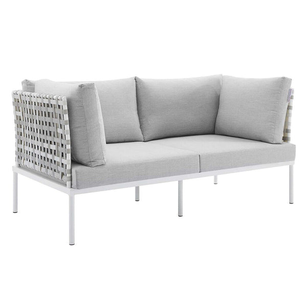 Modway Harmony Sunbrella® Basket Weave Outdoor Patio Aluminum Loveseat - EEI-4961