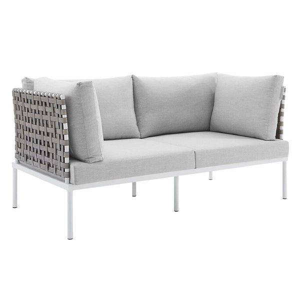 Modway Harmony Sunbrella® Basket Weave Outdoor Patio Aluminum Loveseat - EEI-4962