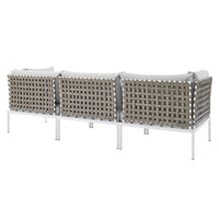 Modway Harmony Sunbrella® Basket Weave Outdoor Patio Aluminum Sofa - EEI-4966  3