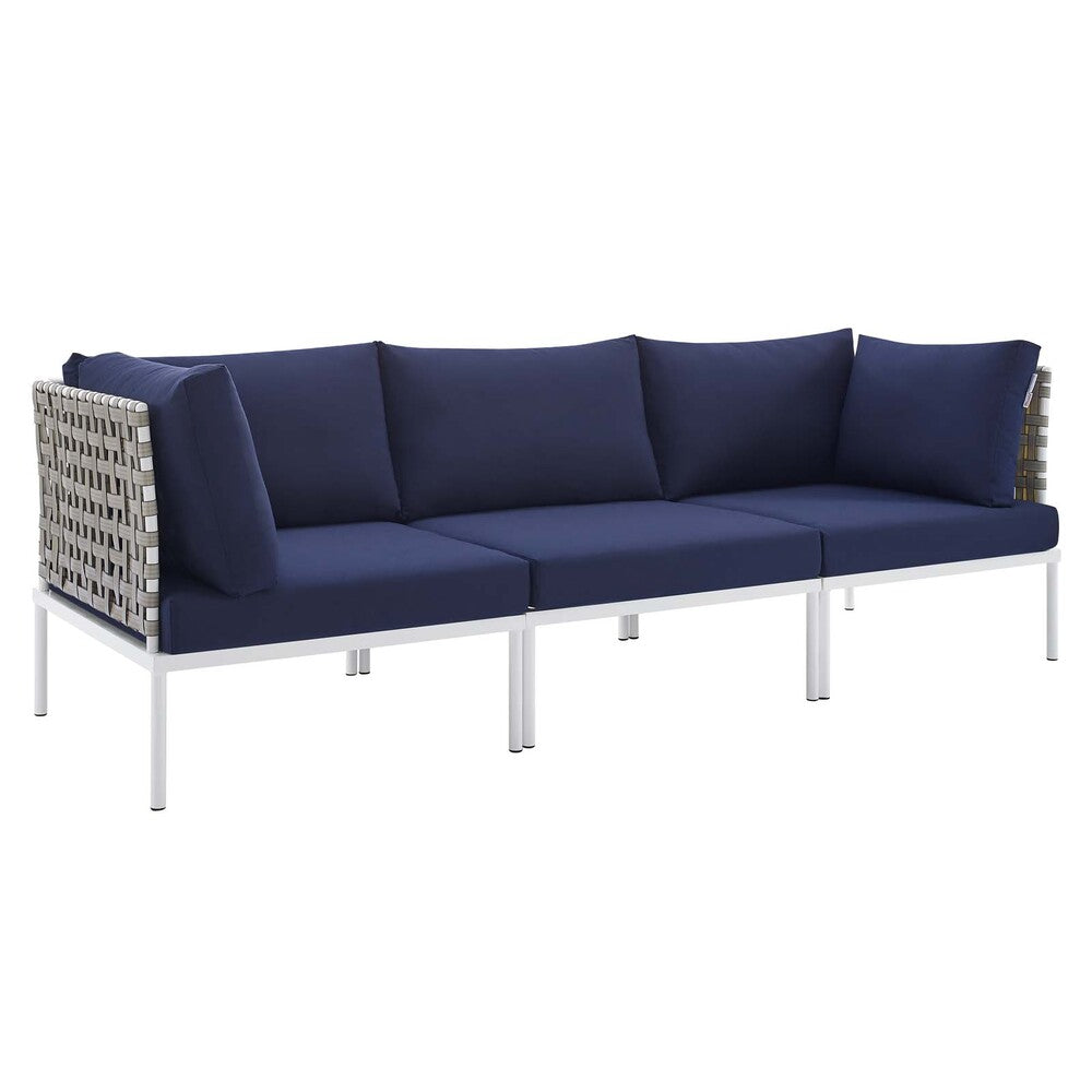 Modway Harmony Sunbrella® Basket Weave Outdoor Patio Aluminum Sofa - EEI-4966  1