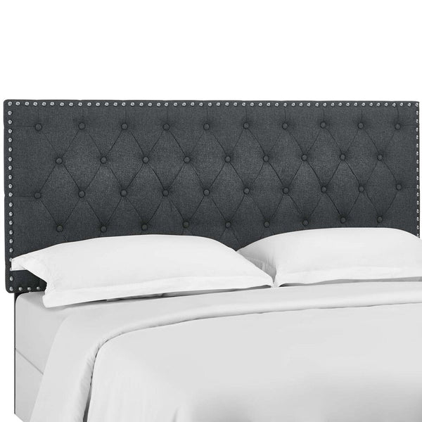 Modway Helena Tufted Full / Queen Upholstered Linen Fabric Headboard - MOD-5860