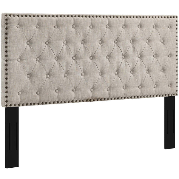 Modway Helena Tufted Twin Upholstered Linen Fabric Headboard - MOD-5858  1