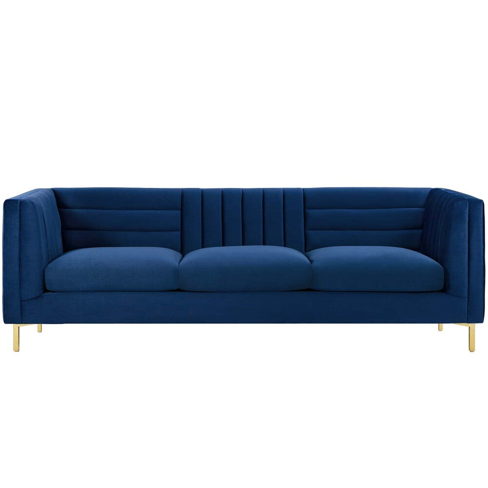 Modway Ingenuity Channel Tufted Performance Velvet Sofa - EEI-3454  2