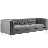 Modway Ingenuity Channel Tufted Performance Velvet Sofa - EEI-3454  3