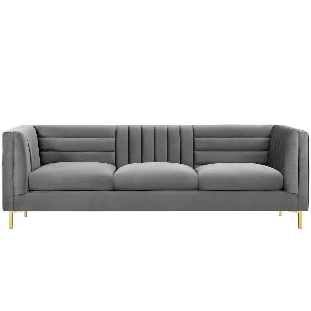 Modway Ingenuity Channel Tufted Performance Velvet Sofa - EEI-3454