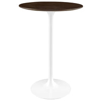 Modway Lippa 28" Round Wood Grain Bar Table - EEI-5199