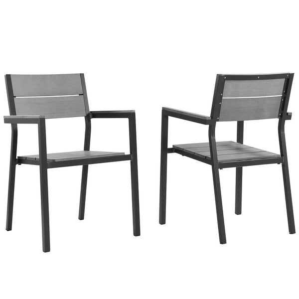 Modway Maine Dining Armchair Outdoor Patio Set of 2 - EEI-1739