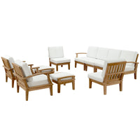 Modway Marina 10 Piece Outdoor Patio Teak Set - EEI-1489  2