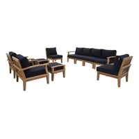 Modway Marina 10 Piece Outdoor Patio Teak Set - EEI-1489  1