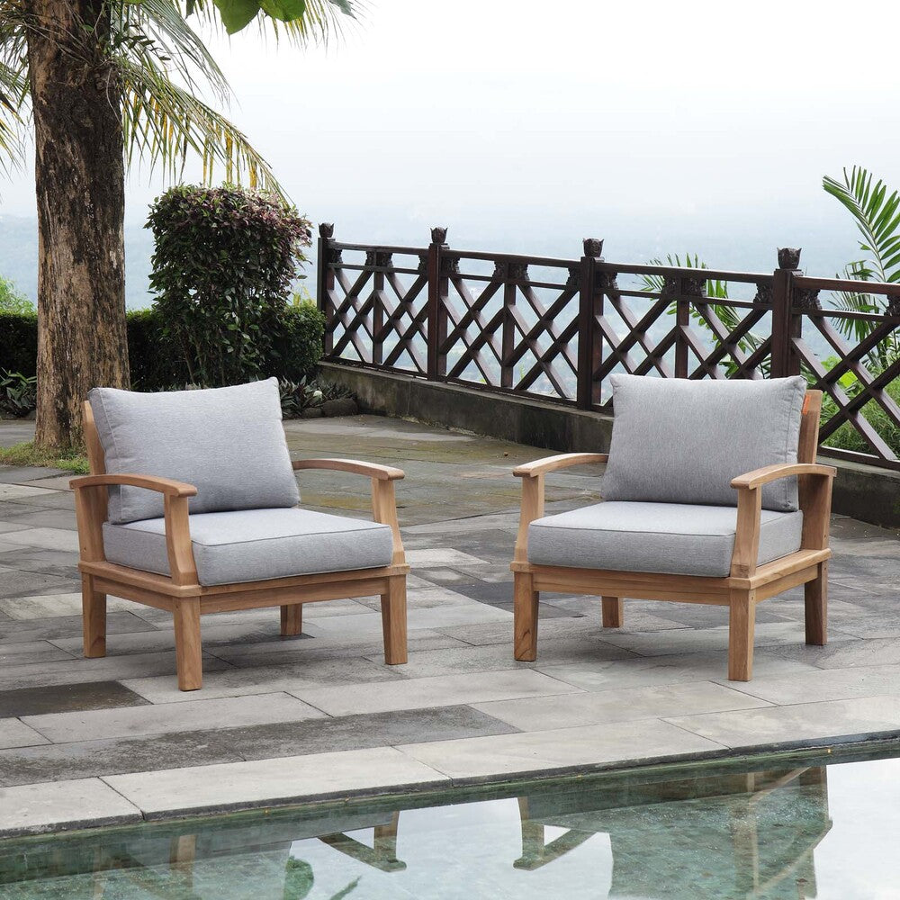 Modway Marina 2 Piece Outdoor Patio Teak Set - EEI-1819  5