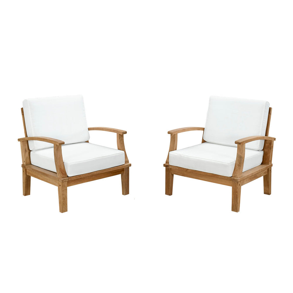 Modway Marina 2 Piece Outdoor Patio Teak Set - EEI-1819  2