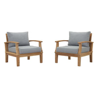 Modway Marina 2 Piece Outdoor Patio Teak Set - EEI-1819