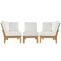 Modway Marina 3 Piece Outdoor Patio Teak Set - EEI-1820  1