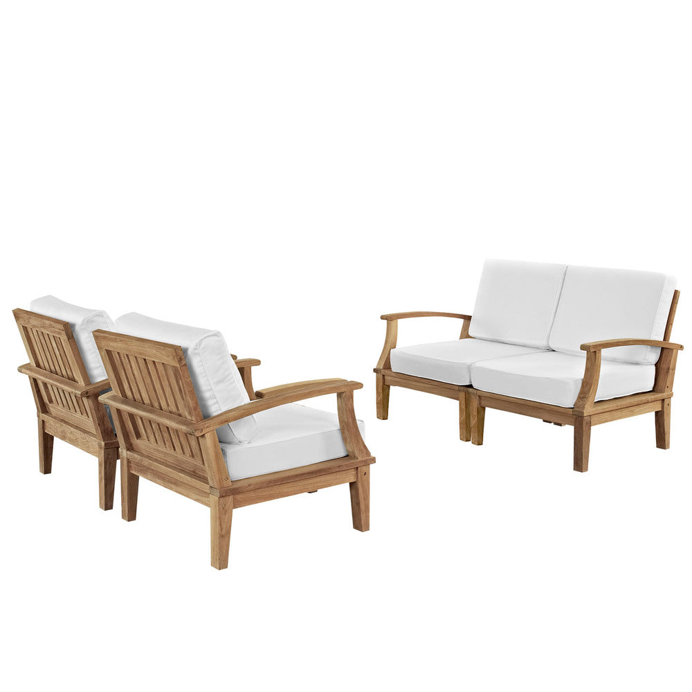 Modway Marina 4 Piece Outdoor Patio Teak Set - EEI-1818  2