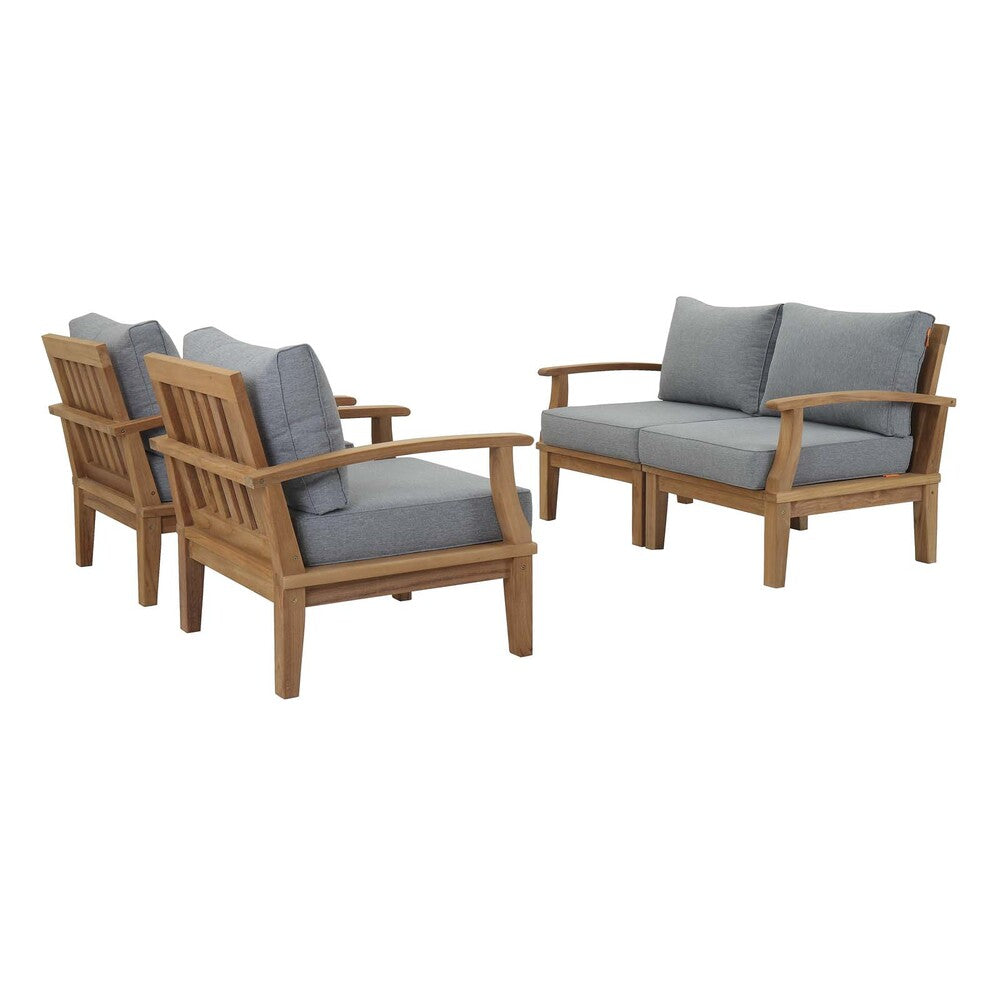 Modway Marina 4 Piece Outdoor Patio Teak Set - EEI-1818