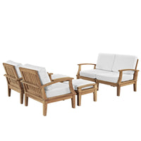 Modway Marina 6 Piece Outdoor Patio Teak Set - EEI-1597  2