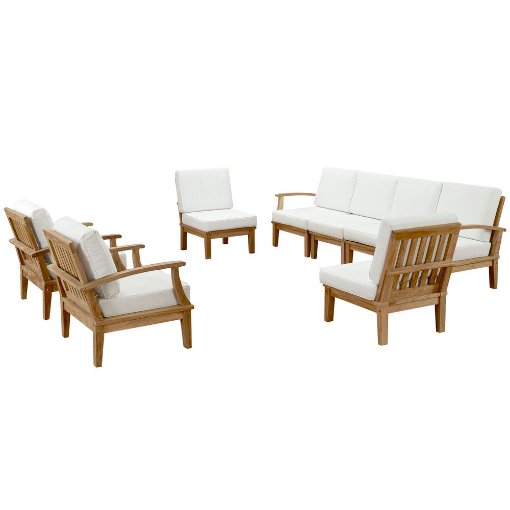 Modway Marina 8 Piece Outdoor Patio Teak Set - EEI-1817  2