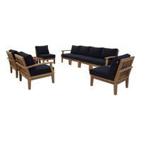 Modway Marina 8 Piece Outdoor Patio Teak Set - EEI-1817  1