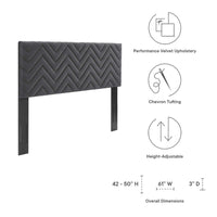 Modway Mercy Chevron Tufted Performance Velvet King/California King Headboard - MOD-6660  7