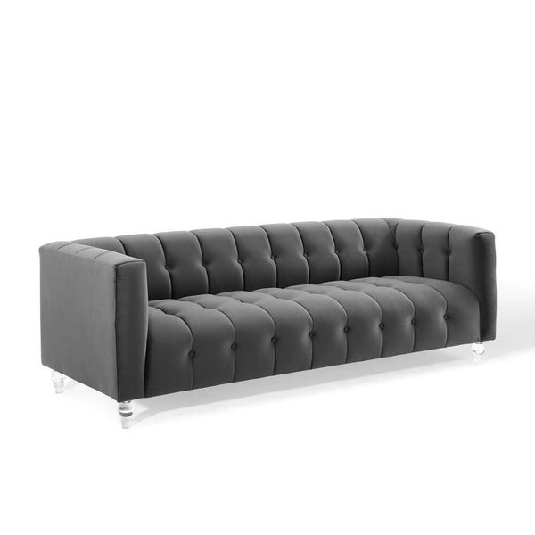 Modway Mesmer Channel Tufted Button Performance Velvet Sofa - EEI-3882