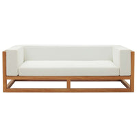 Modway Newbury Accent Lounge Outdoor Patio Premium Grade A Teak Wood Sofa - EEI-3423  3