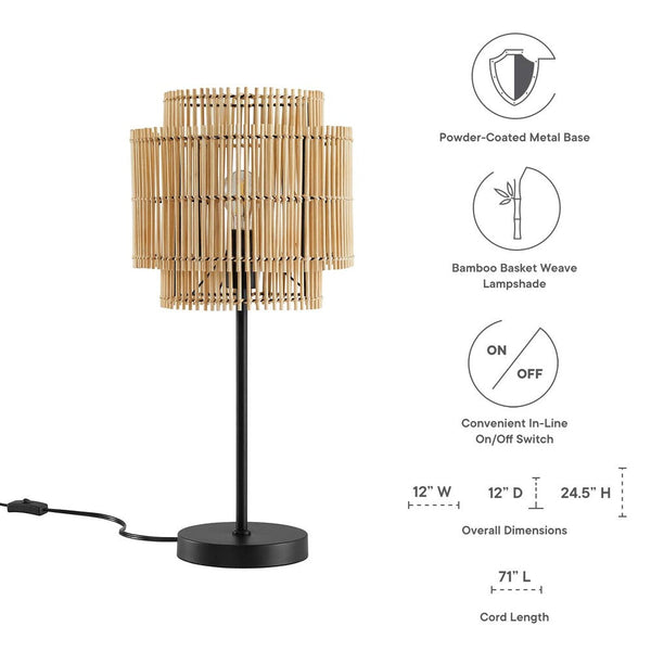 Modway Nourish Bamboo Table Lamp - EEI-5609  1