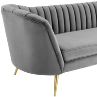 Modway Opportunity Vertical Channel Tufted Curved Performance Velvet Sofa - EEI-3453  4