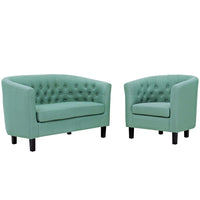 Modway Prospect 2 Piece Upholstered Fabric Loveseat and Armchair Set - EEI-3148  2