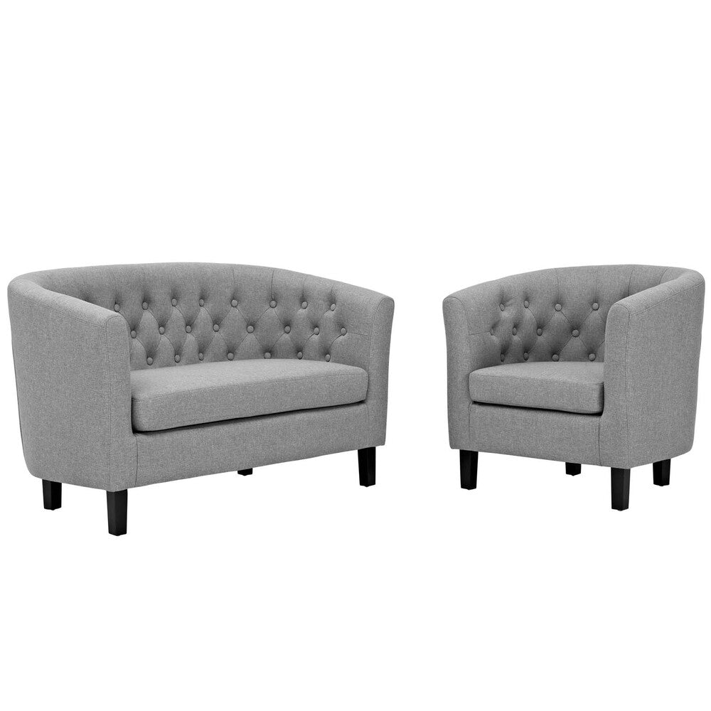 Modway Prospect 2 Piece Upholstered Fabric Loveseat and Armchair Set - EEI-3148  3