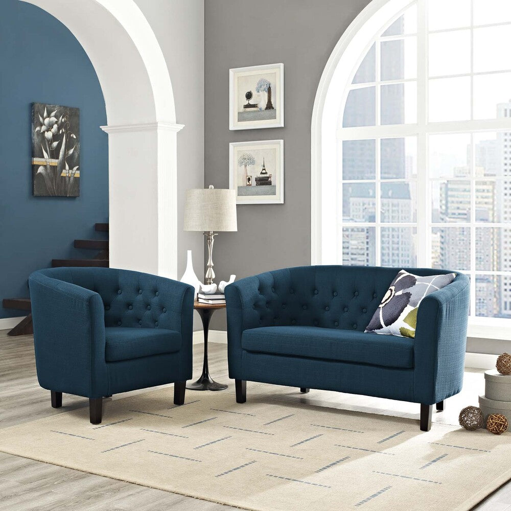 Modway Prospect 2 Piece Upholstered Fabric Loveseat and Armchair Set - EEI-3148  10