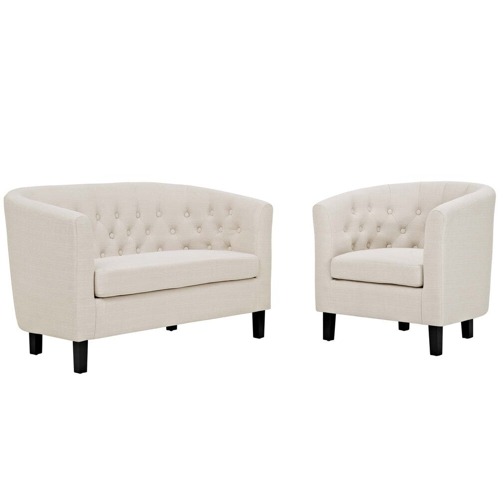 Modway Prospect 2 Piece Upholstered Fabric Loveseat and Armchair Set - EEI-3148  1