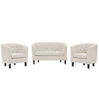 Modway Prospect 3 Piece Upholstered Fabric Loveseat and Armchair Set - EEI-3149  1