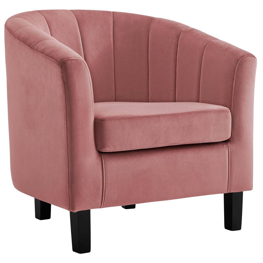 Modway Prospect Channel Tufted Performance Velvet Loveseat and Armchair Set - EEI-4146  5