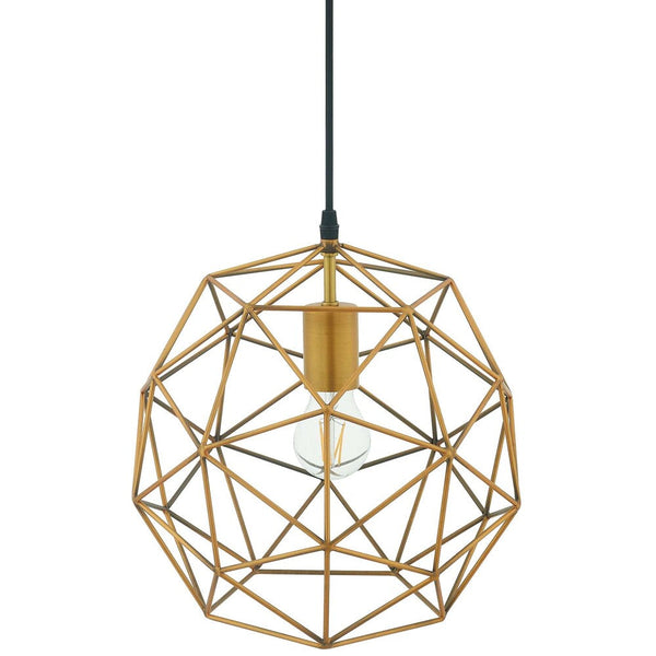 Modway Rarity Geometric Decagon-Shaped Brass Pendant Light - EEI-2911  1