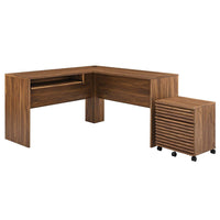 Modway Render Wood Desk and File Cabinet Set - EEI-5821