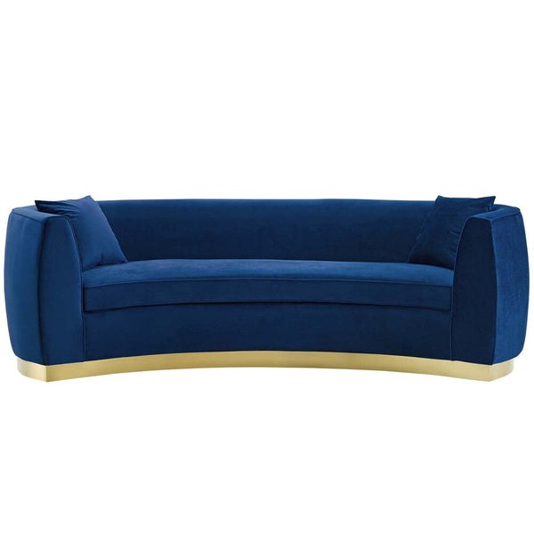 Modway Resolute Curved Performance Velvet Sofa - EEI-3408  1