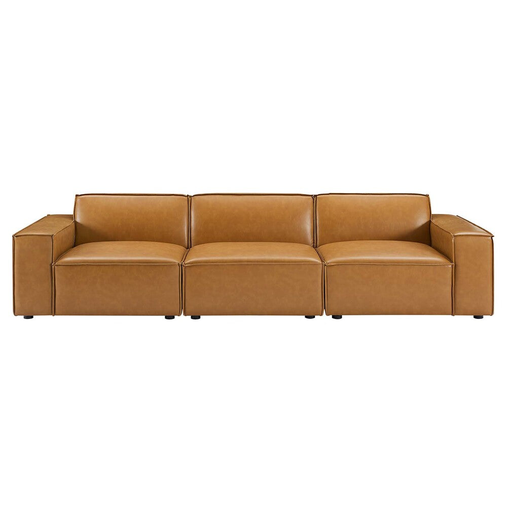 Modway Restore Vegan Leather 3-Piece Sofa - EEI-4708  1