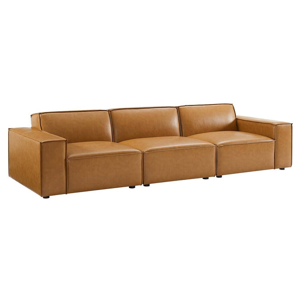 Modway Restore Vegan Leather 3-Piece Sofa - EEI-4708