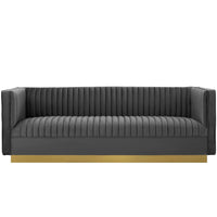 Modway Sanguine Vertical Channel Tufted Performance Velvet Sofa - EEI-3405