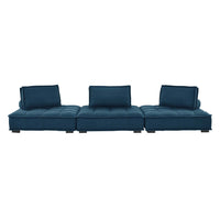 Modway Saunter Tufted Fabric Fabric 3-Piece Sofa - EEI-5206  5