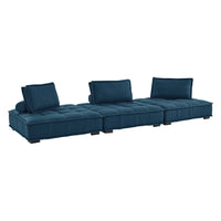 Modway Saunter Tufted Fabric Fabric 3-Piece Sofa - EEI-5206