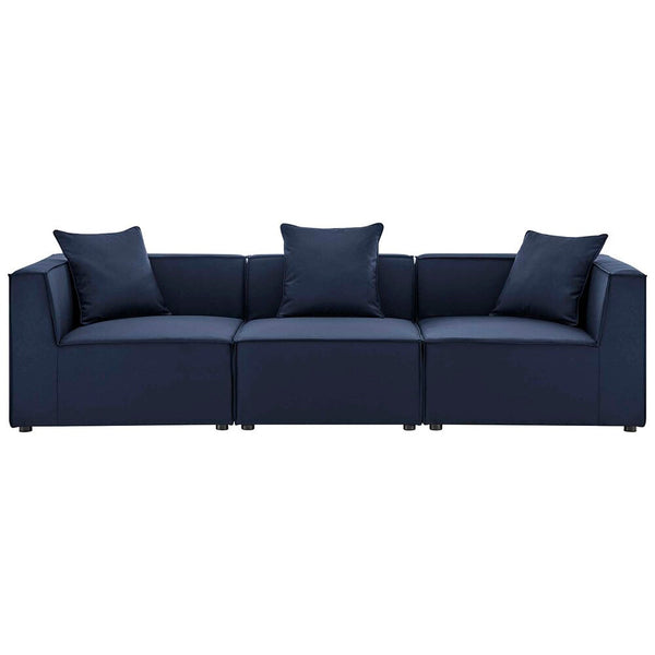 Modway Saybrook Outdoor Patio Upholstered 3-Piece Sectional Sofa - EEI-4379  1