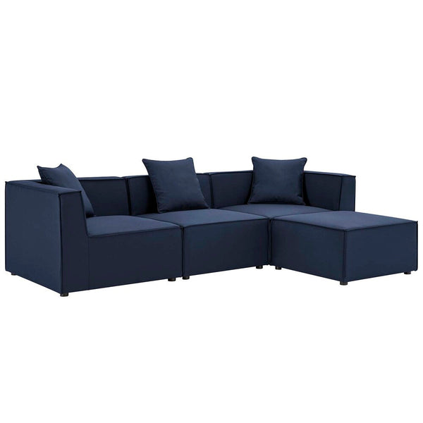 Modway Saybrook Outdoor Patio Upholstered 4-Piece Sectional Sofa - EEI-4380  1